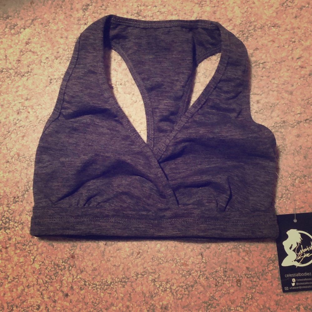 Grey Celestial Bodiez sports bra
